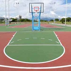 Basketball court construction
