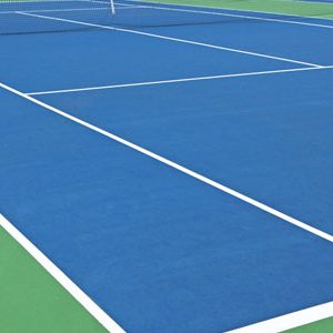 Tennis court construction