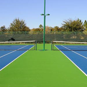 Tennis court construction